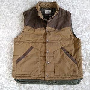 Legendary Whitetails Stockyard Longhorn Rancher Vest L Two Tone Brown / Green